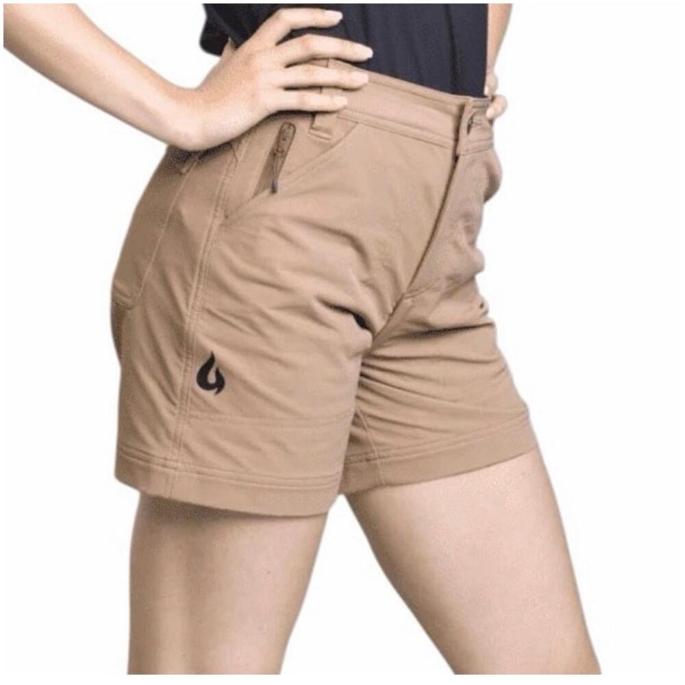 NWT Gnara Go There Shorts – Women’s Size 12 – Badlands Beige – GoFly® Zipper